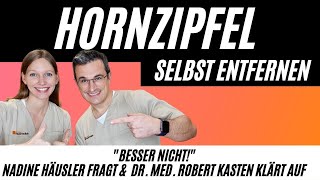 Hornzipfel selbst entfernen BESSER NICHT Sondern  hornzipfelentfernen hornzipfelschlimm [upl. by Eirot995]