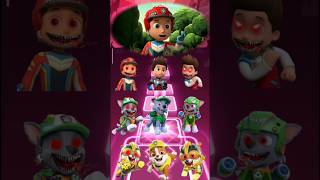 Paw Patrol Scary Ryder vs Rocky vs Rubble Coffin Dance Cover tileshop coffindance pawpatrol [upl. by Sol]