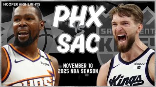 Phoenix Suns vs Sacramento Kings Full Game Highlights  Nov 10  2025 NBA Season [upl. by Igor99]