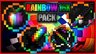 ★ Minecraft PvP Texture Pack l RAINBOWCHROMA 16x16 Revamp 1718 ★ [upl. by Gorges39]