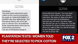 Black Detroiters get PLANTATION TEXTS saying its their turn to PICK COTTON [upl. by Tigram14]