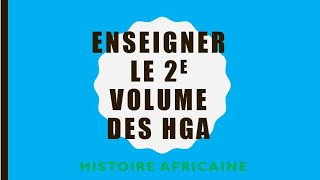 Histoire histoire enseigner les HGA volume 2 [upl. by Ahsenak527]