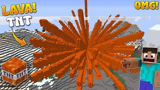 This LAVA TNT Can Destroy Your Minecraft World [upl. by Nilekcaj]