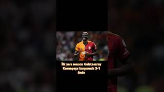 Galatasaray 31 Kasımpaşa İlk yarı maç sonucu [upl. by Nemzaj]