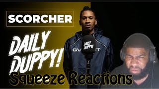 Scorcher  Daily Duppy  GRM Daily Squeeze Reactions [upl. by Yznel]