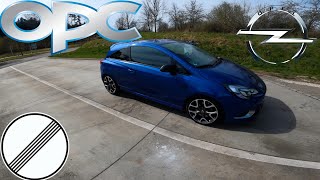 Opel Corsa OPC 16 Turbo207HP 2017Pov Driving on German Autobahn [upl. by Christiano]