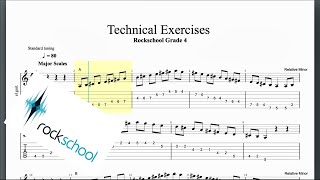 Technical Exercises Rockschool Grade 4 Guitar [upl. by Gavriella]