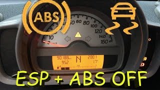 Отключение ESPABS на Smart ForTwo 451ESPABS OFF [upl. by Norvan736]