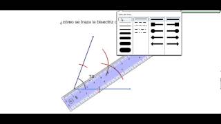 como se traza la bisectriz [upl. by Nedla]