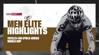 Gavere  Men Elite Highlights  202324 UCI Cyclocross World Cup [upl. by Ysiad]