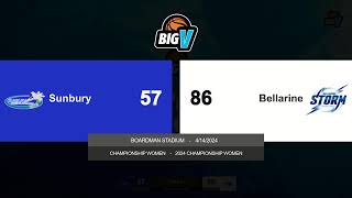 BigV Champ Women  Sunbury vs Bellarine  Round 2 [upl. by Nrev]