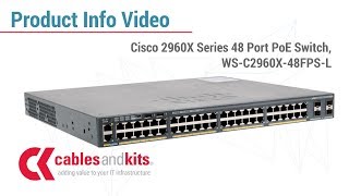 Product Info Cisco 2960X Series 48 Port Switch WSC2960X48FPSL [upl. by Ahsii]