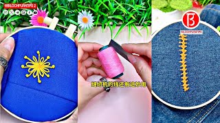 Repairing holes in clothes looks And 08 Sewing Stich Mending Knitting Hole Repair Episode 105 [upl. by Nnairac]