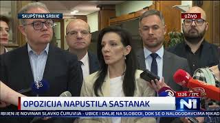 U ovoj farsi nećemo učestvovati  Evo šta je Tepić rekla tokom pregovora vlasti i opozicije [upl. by Namilus]