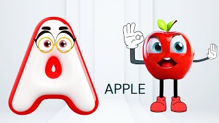 Abc Song  Abc Phonics Song For Toddlers  Alphabet Song for Kids  A for Apple  Nursery Rhymes [upl. by Kelsy]