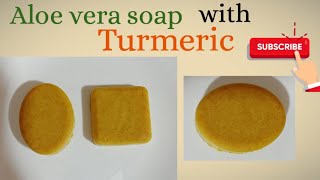 Aloe vera soap with turmeric soap soapmaking aloevera turmericsoap turmeric soap [upl. by Terina]