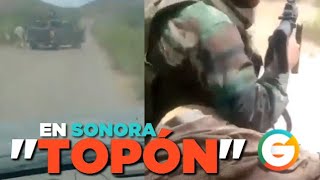 Topón en Sonora  CDS vs Cártel de Caborca [upl. by Oaoj491]