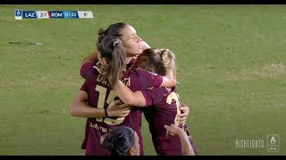 Lazio  Roma 22  Linari strappa il pari allultimo respiro del Derby  SerieAfemminile eBay [upl. by Almeda618]