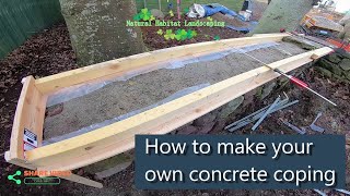 How to form your own concrete coping [upl. by Clippard]