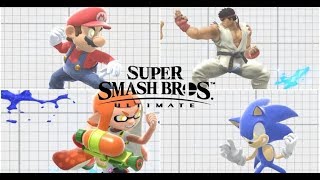 Super Smash Bros Ultimate All characters Parry PosesAnimations Zoom [upl. by Studner]