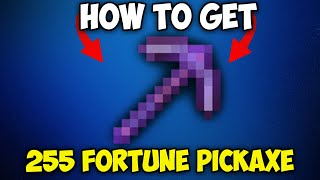 How to Get 255 Fortune Pickaxe in Minecraft 121 [upl. by Lletnahs]