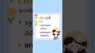 Word of the day Cherish [upl. by Nodyarg]