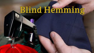 Blind Hem Your Dress Pants With a Home Sewing Machine [upl. by Suollecram]