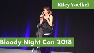 Bloody Night Con Europe 2018 Riley Voelkel Sunday panel highlights [upl. by Layton]