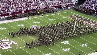 Fightin’ Texas Aggie Band Halftime  4 Way Cross  111823 [upl. by Gnilsia]