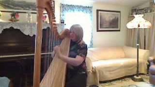 Rondeau Mouret on the lever harp [upl. by Meekar]