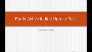 USMLE What you need to know about Radioactive Iodine uptake scan or test RAIU by usmlepoint [upl. by Okorih]