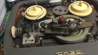 My Grundig TK20 Reel to Reel Tape Recorder Made in 1958 [upl. by Eymaj]