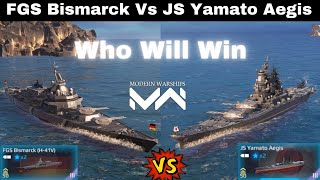 FGS Bismarck H41V Vs JS Yamato Aegis  Modern Warships [upl. by Aida114]