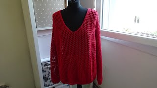 PULL FEMME POINT AJOURE TRES TENDANCE [upl. by Ethan139]