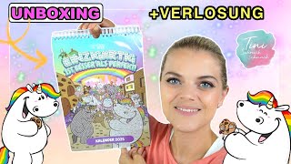 TINISCHNICKSCHNACK PUMMELEINHORN WANDKALENDER UNBOXING amp VERLOSUNG [upl. by Kellyn]