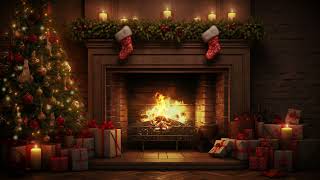 Crackling Christmas Fireplace  Sleep Instantly With Fireplace Sounds in Winter [upl. by Aneala]