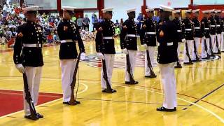 Florida Southern College USMC Silent Drill Team 73012 [upl. by Ysirhc]